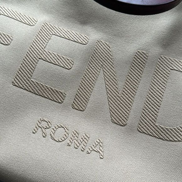 Fendi Sunshine Shopper Tote Canvas Medium Brown - Picture 3 of 6